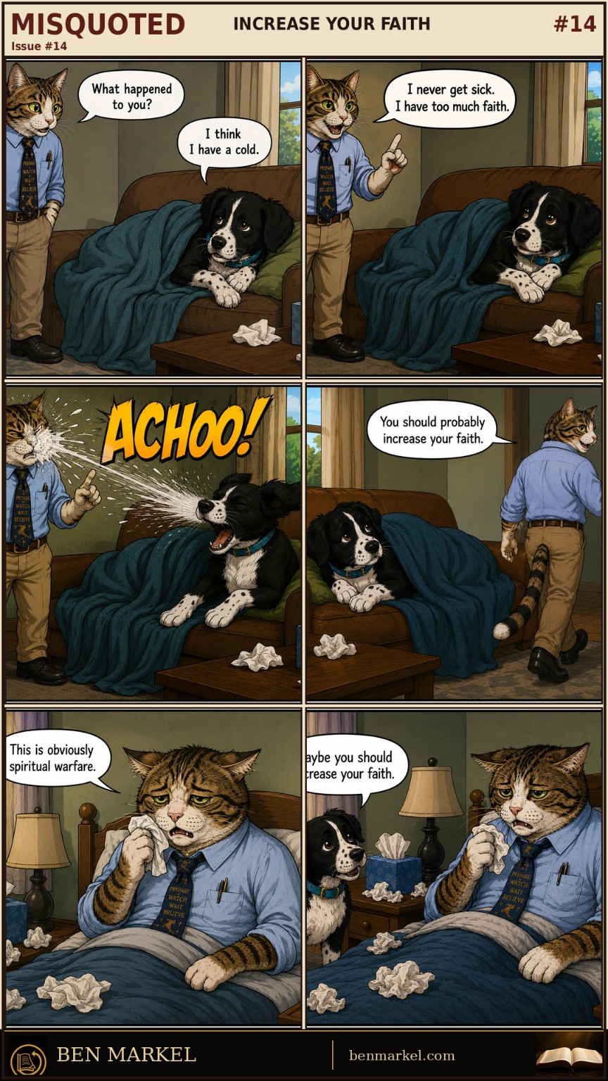 Misquoted Issue 14 Increase Your Faith comic featuring Yada and Luna.