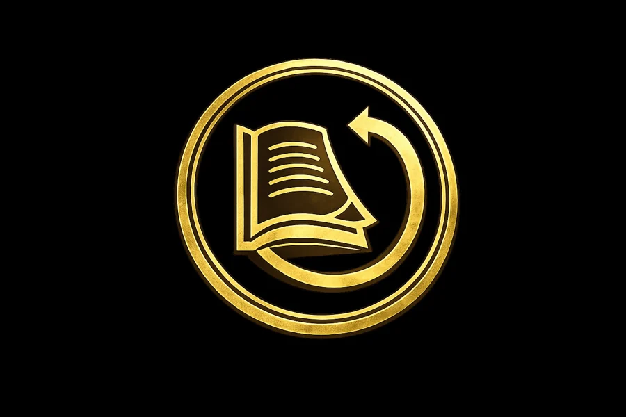 Gold publisher's mark