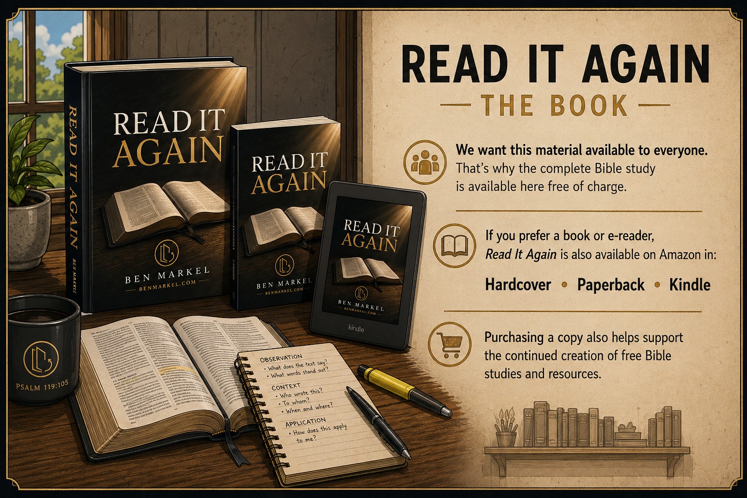 Read It Again book available in hardcover, paperback, and Kindle on Amazon
