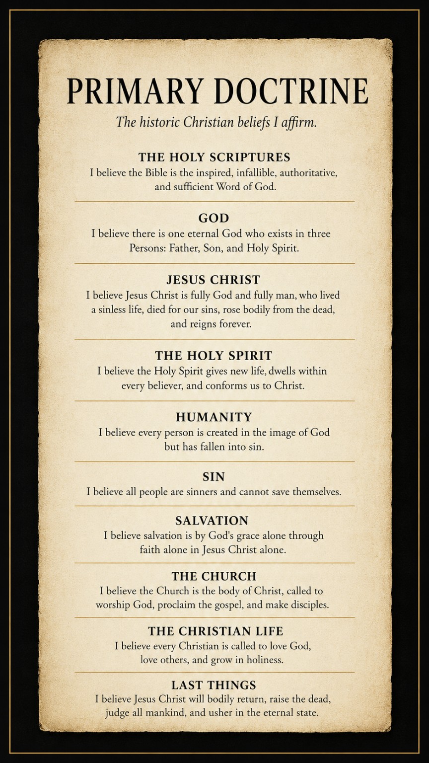Primary Doctrine
